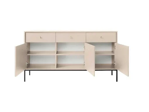 Buffetkast - 3 Laden En 3 Deuren - Beige - Bogdan