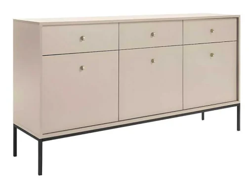 Buffetkast - 3 Laden En 3 Deuren - Beige - Bogdan