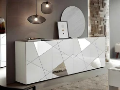 Buffetkast Cantiano - 4 Deuren - Witgelakt