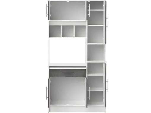 Buffetkast Mady - 5 Deuren & 1 Lade - Witte Betonkleur