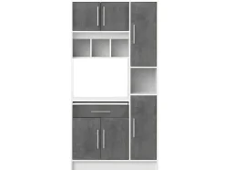 Buffetkast Mady - 5 Deuren & 1 Lade - Witte Betonkleur
