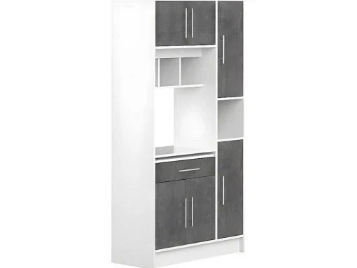 Buffetkast Mady - 5 Deuren & 1 Lade - Witte Betonkleur