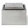 Buitenfontein Van Roestvrij Staal - H34 Cm - Zilverkleurig - Hoki