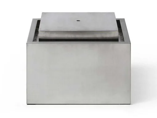 Buitenfontein Van Roestvrij Staal - H34 Cm - Zilverkleurig - Hoki