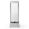 Buitenfontein Van Roestvrij Staal En Glas Met Ledverlichting - H108 Cm - Zilverkleurig - Panga