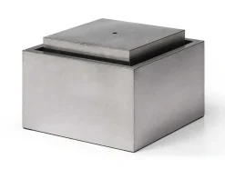 Buitenfontein Van Roestvrij Staal - H34 Cm - Zilverkleurig - Hoki