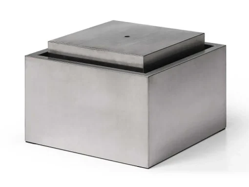 Buitenfontein Van Roestvrij Staal - H34 Cm - Zilverkleurig - Hoki