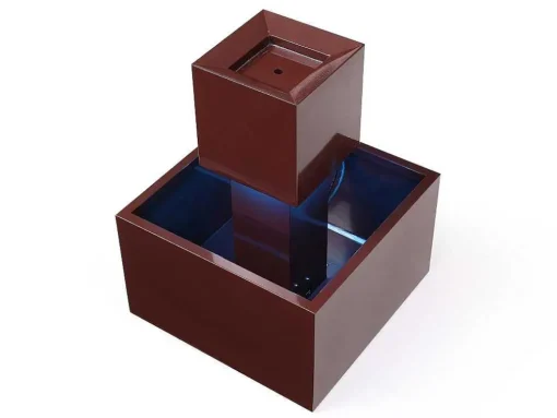 Buitenfontein Van Roestvrij Staal Met Ledverlichting - H65 Cm - Terracotta - Cardina