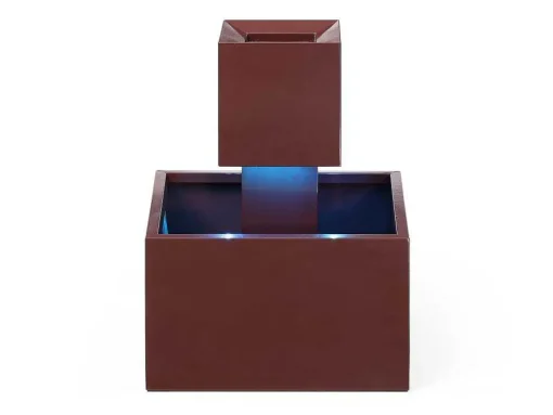 Buitenfontein Van Roestvrij Staal Met Ledverlichting - H65 Cm - Terracotta - Cardina
