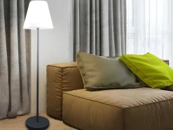 Buitenlamp Op Voet Met Led-Verlichting Wiley - Metaal - H150 Cm - Veranderende Kleuren