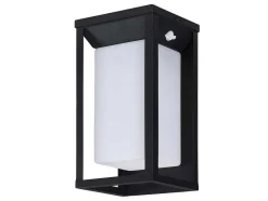 Buitenwandlamp Op Zonne-Energie Met Led - L. 15 X H. 30 Cm - Metaal - Zwart - Fozzano