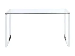Bureau Freya - Gehard Glas En Verchroomd Metaal