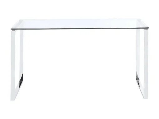 Bureau Freya - Gehard Glas En Verchroomd Metaal