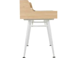 Bureau Larcos Met Opbergruimte - Eik & Wit