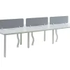 Bureaubank 6 Personen - Wit - L120 Cm - Met Tussenschotten - Downtown