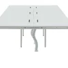 Bureaubank 6 Personen - Wit - L140 Cm - Downtown