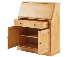 Bureaukast - Grenen En Mdf - Eikenkleur - Cleore