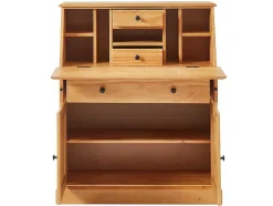 Bureaukast - Grenen En Mdf - Eikenkleur - Cleore