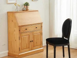 Bureaukast - Grenen En Mdf - Eikenkleur - Cleore