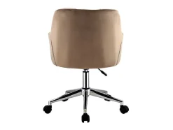 Bureaustoel - Fluweel - Beige - Verstelbare Hoogte - Pega