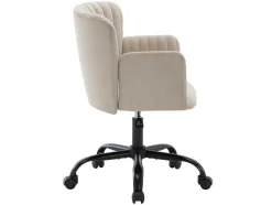 Bureaustoel - Stof - Beige - Verstelbare Hoogte - Toara