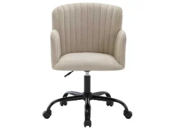 Bureaustoel - Stof - Beige - Verstelbare Hoogte - Toara