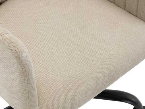 Bureaustoel - Stof - Beige - Verstelbare Hoogte - Toara