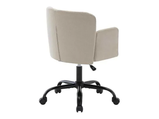 Bureaustoel - Stof - Beige - Verstelbare Hoogte - Toara