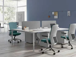 Bureaustoel - Stof - Blauw - Humia