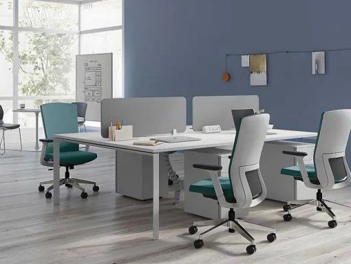 Bureaustoel - Stof - Blauw - Humia