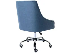 Bureaustoel - Stof - Blauw - Verstelbare Hoogte - Wondio
