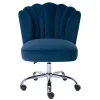 Bureaustoel - Velours - Blauw - Verstelbare Hoogte - Ruty Van Pascal Morabito