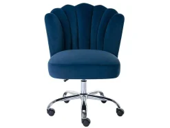 Bureaustoel - Velours - Blauw - Verstelbare Hoogte - Ruty Van Pascal Morabito