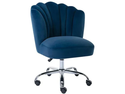 Bureaustoel - Velours - Blauw - Verstelbare Hoogte - Ruty Van Pascal Morabito