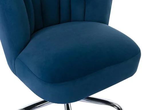 Bureaustoel - Velours - Blauw - Verstelbare Hoogte - Ruty Van Pascal Morabito