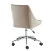 Bureaustoel Masurie - Velours - Beige - Verstelbare Hoogte