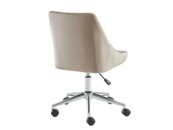Bureaustoel Masurie - Velours - Beige - Verstelbare Hoogte