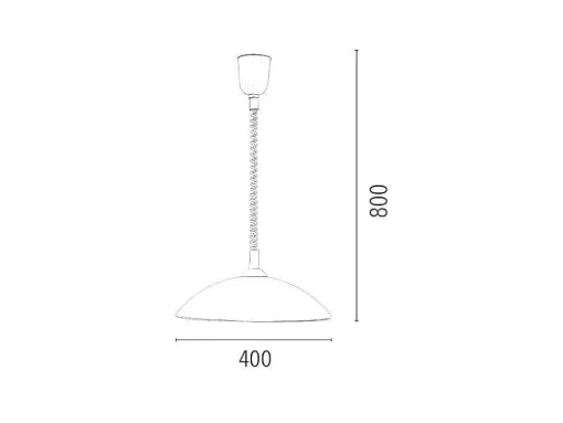 California Hanglamp, Wit, 40X40X80 Cm, Epikasa