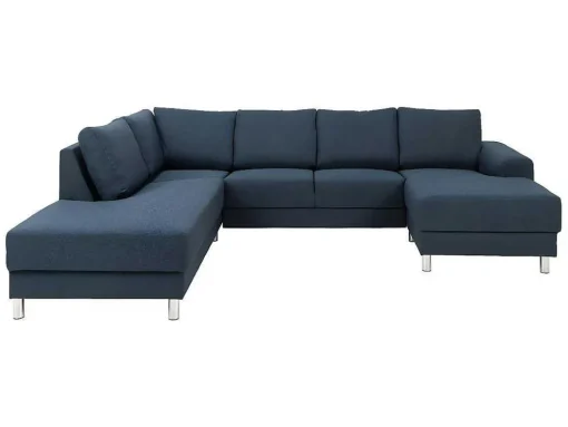 Calverton Hoekbank Chaise Longue Rechts Gericht Donkerblauw.