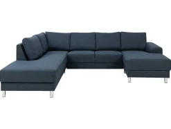 Calverton Hoekbank Chaise Longue Rechts Gericht Donkerblauw.