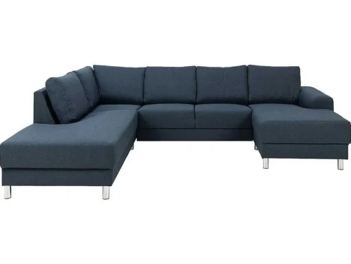 Calverton Hoekbank Chaise Longue Rechts Gericht Donkerblauw.