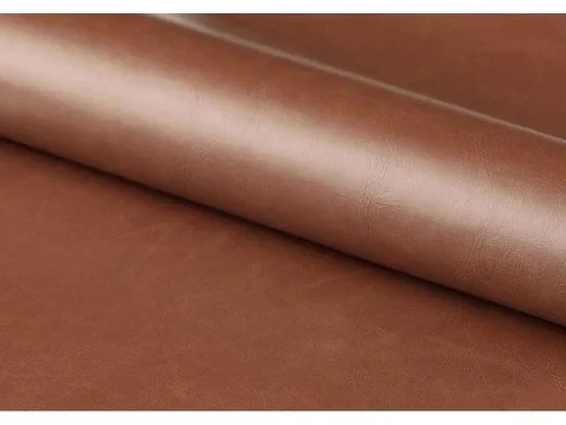 Cazy Fauteuil Kunstleer Vintage Cognac Bruin - Chromen Onderstel.