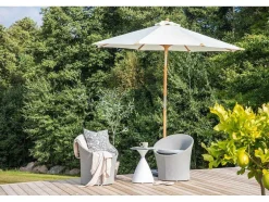 Cerox Parasol Met Kantelfunctie Wit.