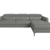 Chaise Longue Bank In Donkergrijs Leer Met Relaxmechanisme 6126 Angel Cerda