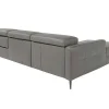 Chaise Longue Bank In Donkergrijs Leer Met Relaxmechanisme 6125 Angel Cerda