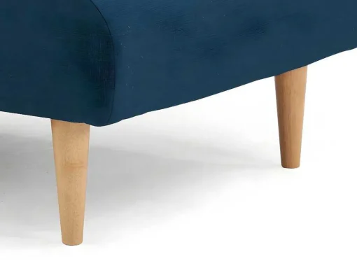 Chaise Longue Eenzits Slaapbank Cival Van Stof - Blauw