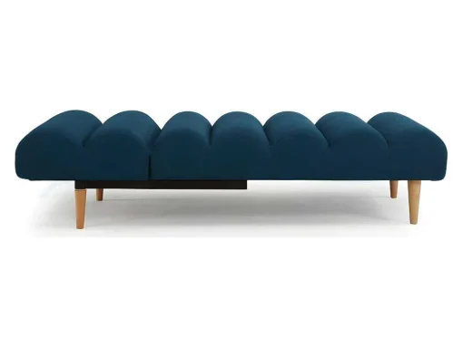 Chaise Longue Eenzits Slaapbank Cival Van Stof - Blauw