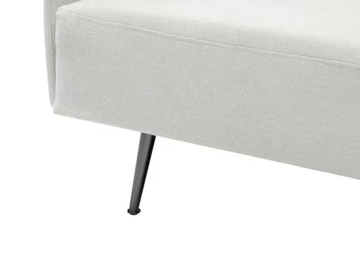 Chaise Longue Links Van Cremekleurige Stof Napasa