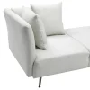 Chaise Longue Rechts Van Cremekleurige Stof Napasa