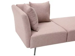 Chaise Longue Rechts Van Roze Stof Napasa
